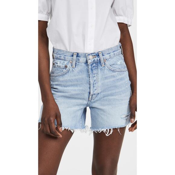 Agolde Parker Long Loose Vintage Shorts Swapmeet - 27 - Picture 1 of 4